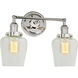 Soho 2 Light 16 inch Polished Nickel Bathroom Wall Sconce Wall Light